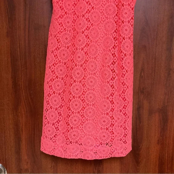 LILLY PULITZER Pink Costello Halter Dress Lace Pucker Pink Extra Small - Picture 7 of 10